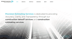 Desktop Screenshot of precisionestimatingservices.com