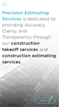 Mobile Screenshot of precisionestimatingservices.com