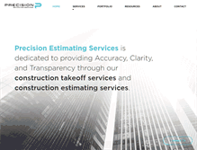 Tablet Screenshot of precisionestimatingservices.com